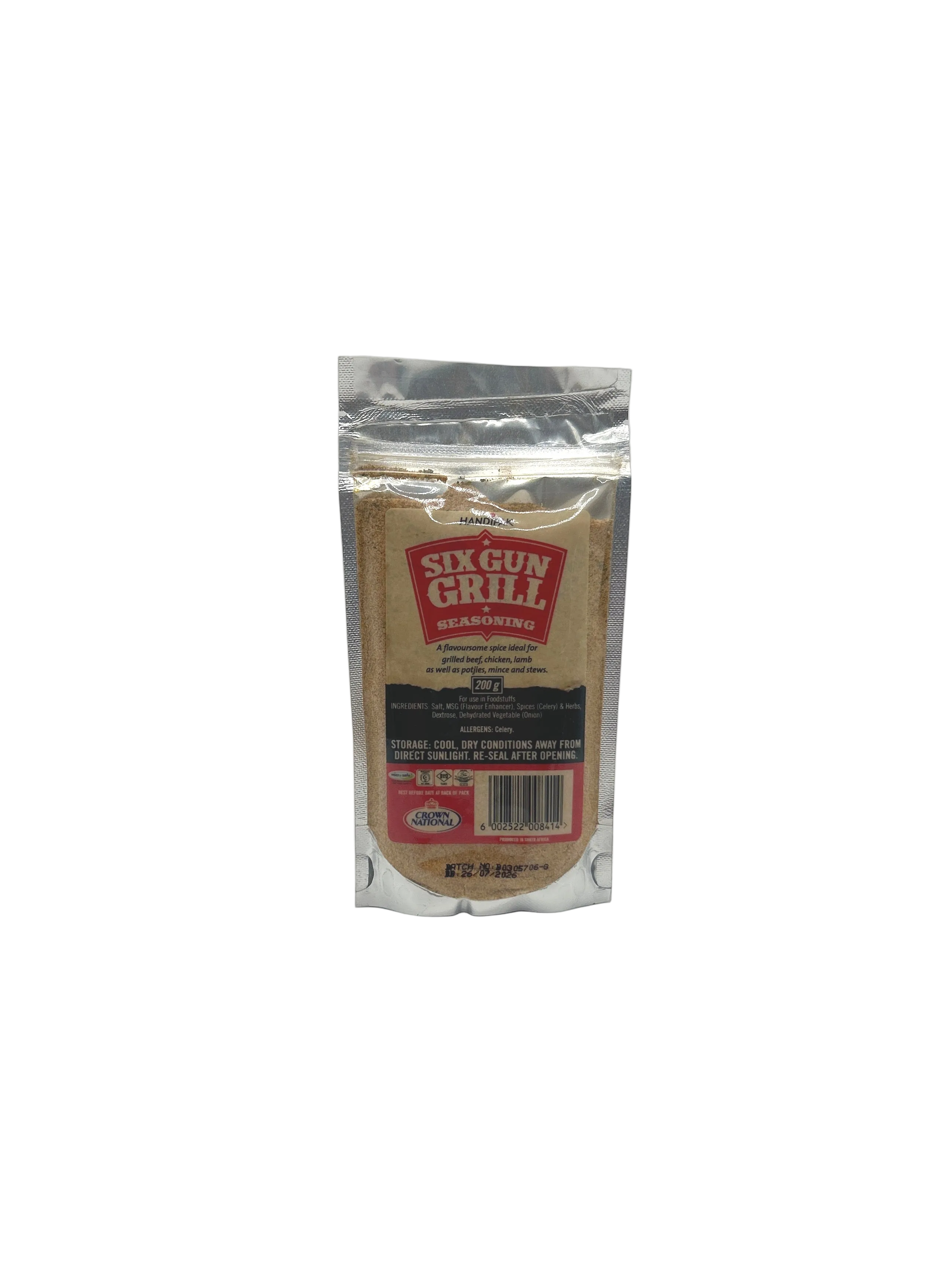 Crown National Six Gun Grill Seasoning - 200 g