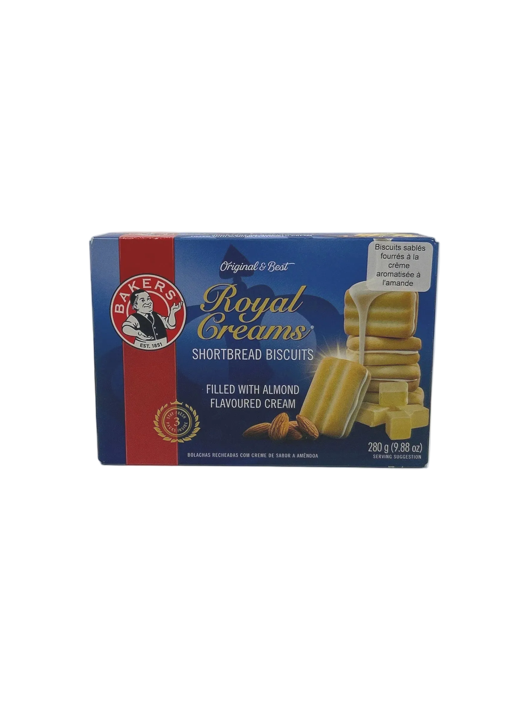 Bakers Royal Creams Shortbread Biscuits - 280 g