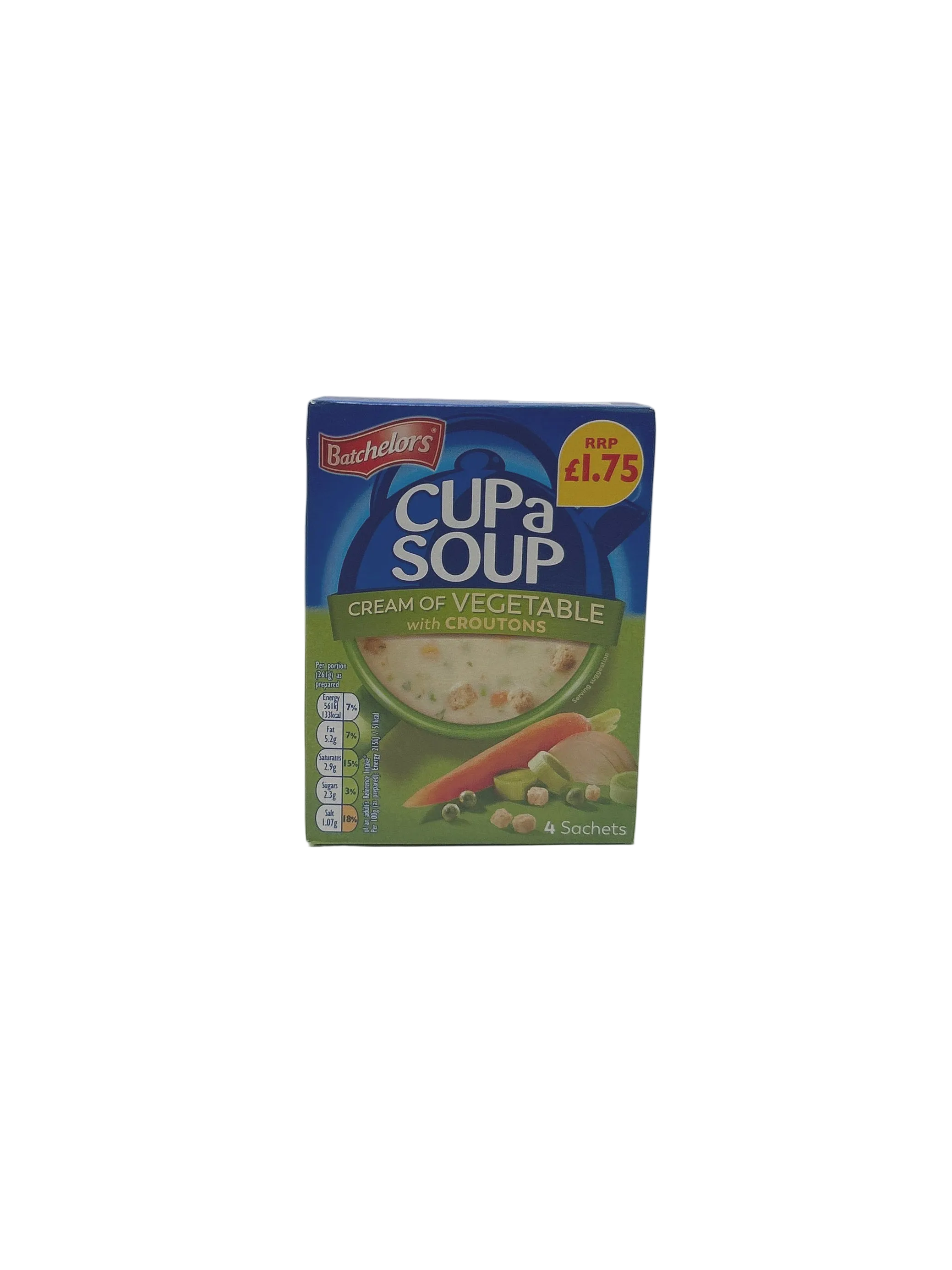 Batchelors Cup a Soup - Cream of Vegetable - 4 Pack