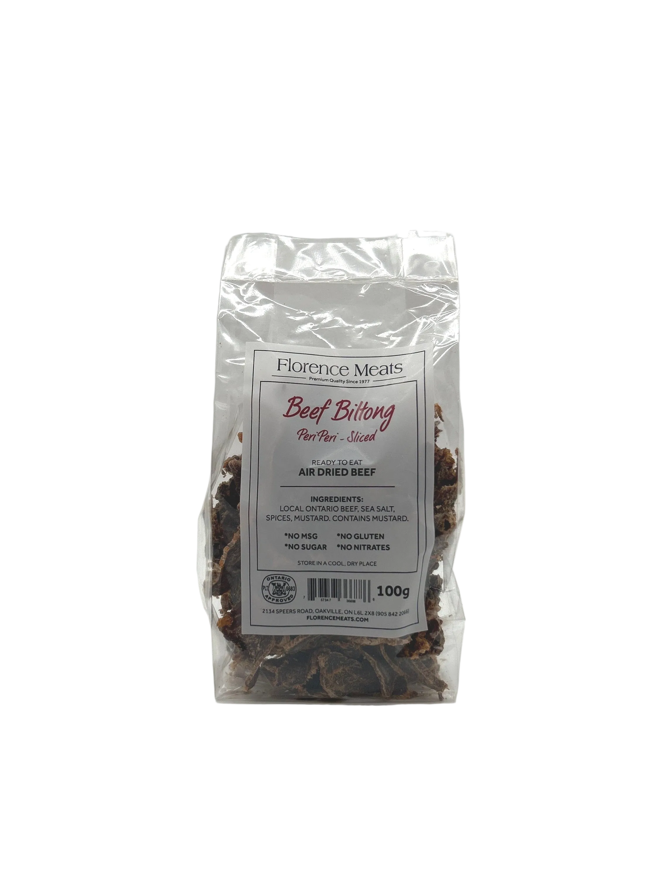 Beef Biltong Slices - Peri Peri - 100 g