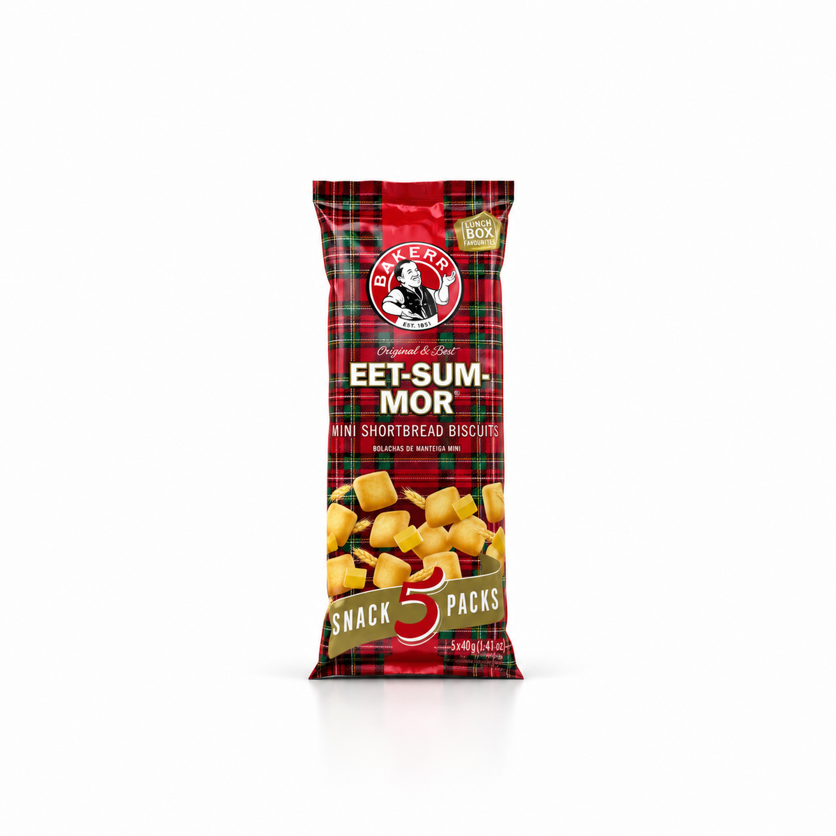 Bakers Mini Eet-Sum-Mor Biscuits - 5 x 40 g
