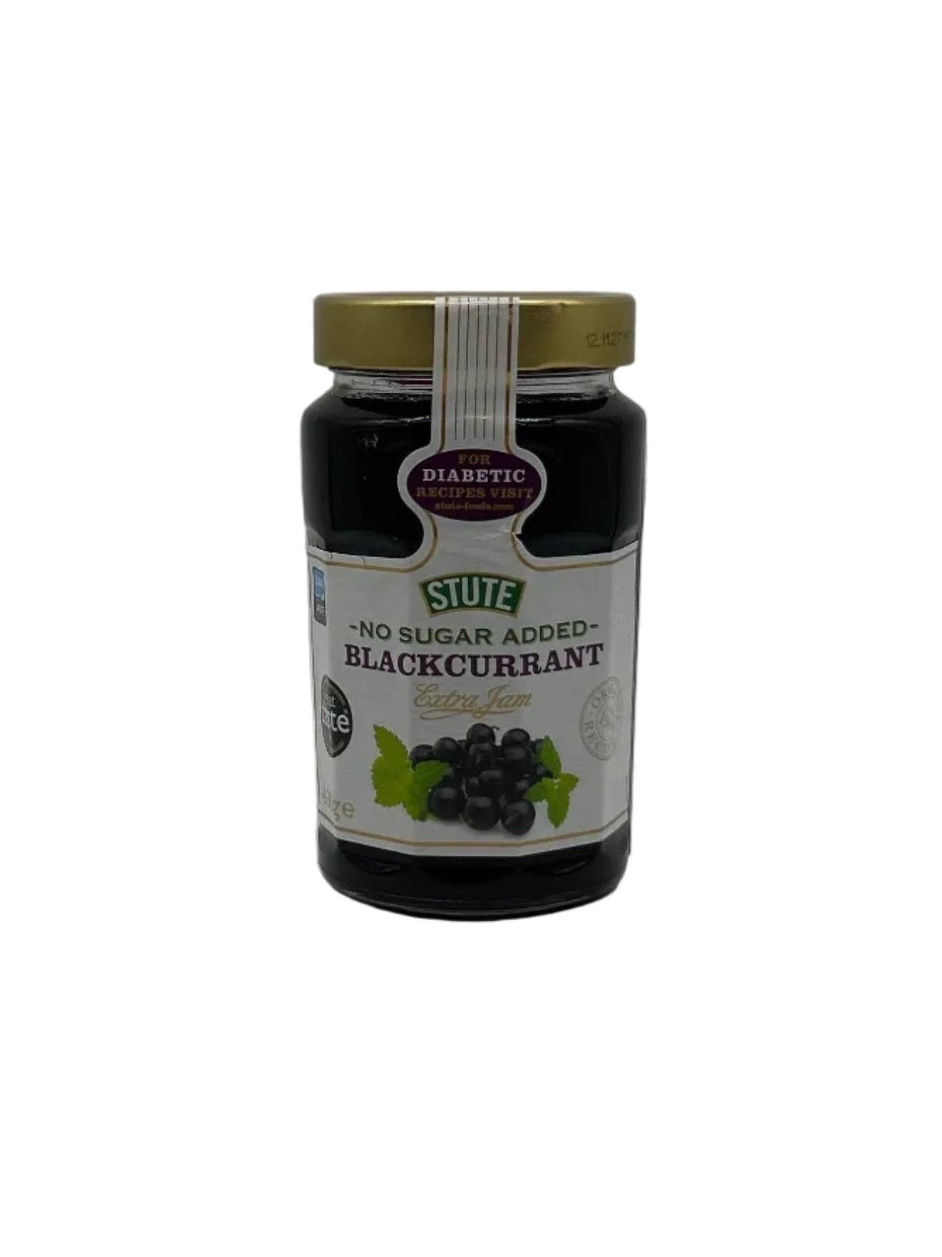 Stute No Sugar Added Jam - Blackcurrant - 430 g
