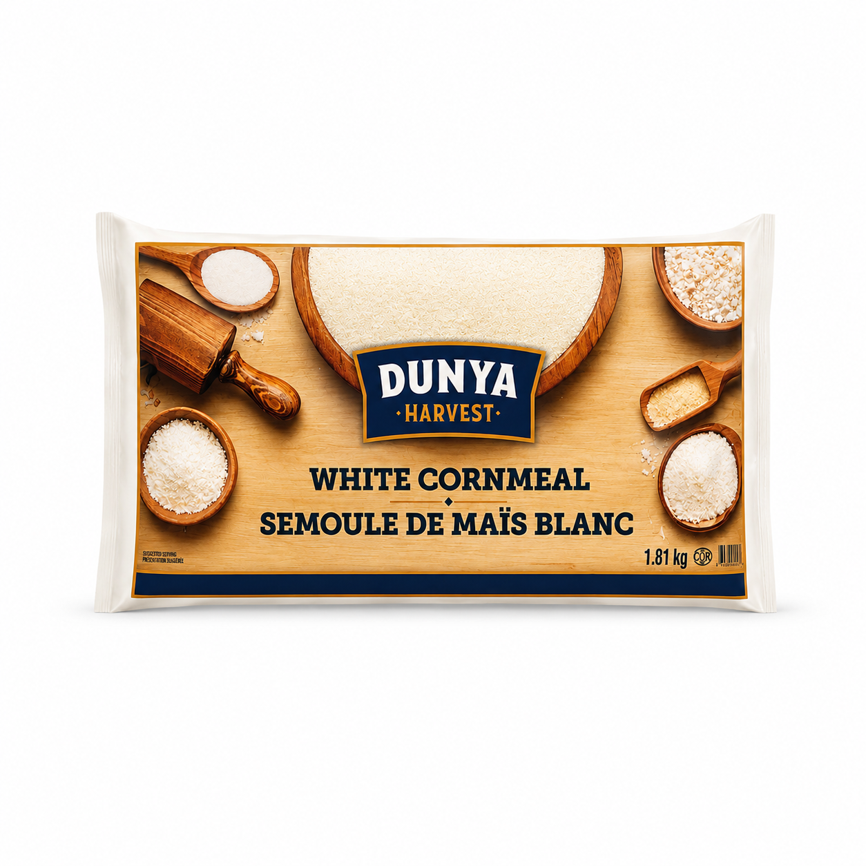 Dunya Harvest White Cornmeal - 1.8 kg