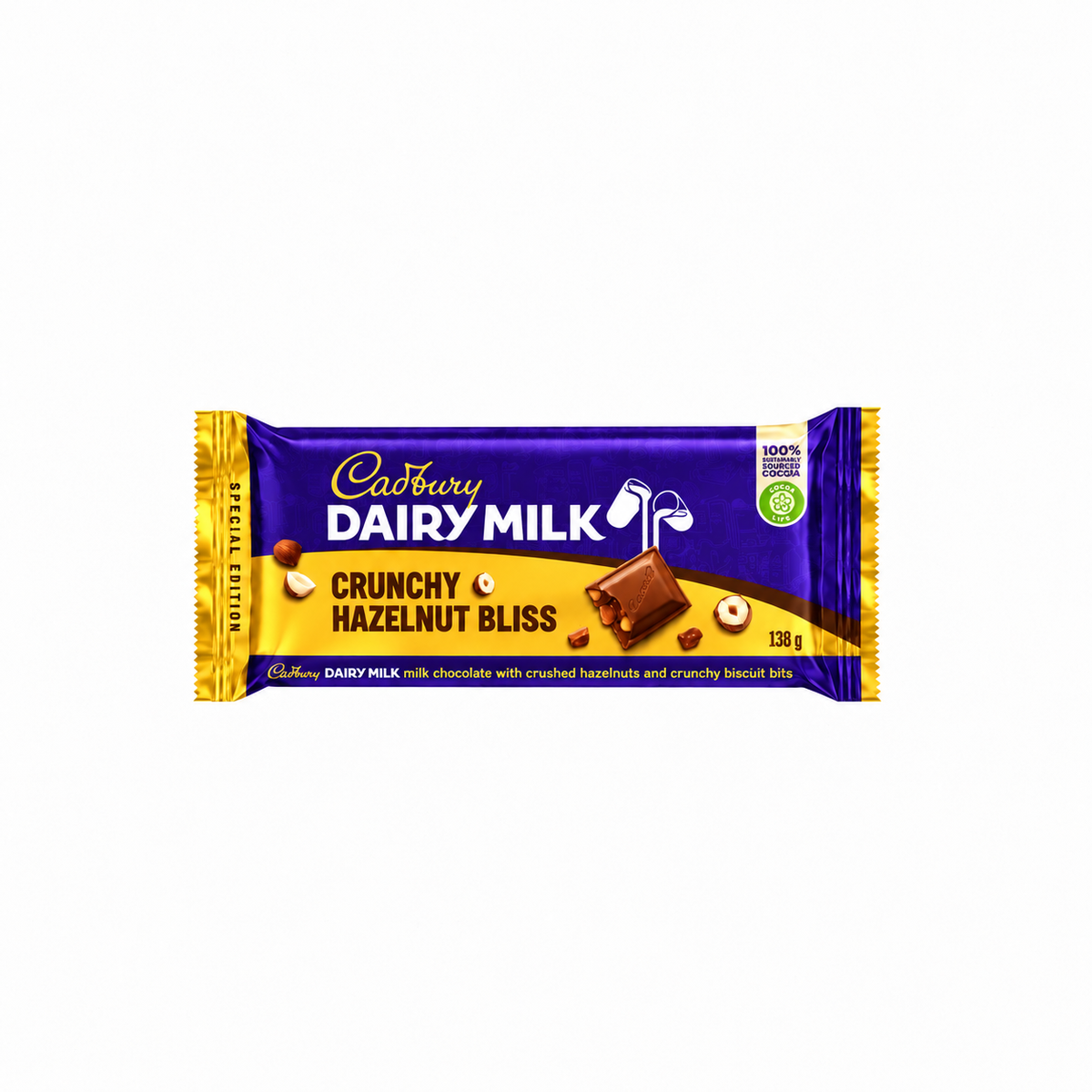 Cadbury Dairy Milk Crunchy Hazelnut Bliss - 138 g