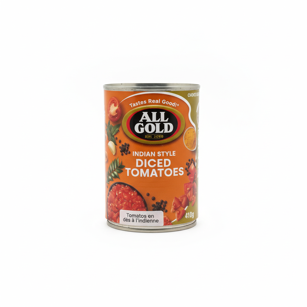 All Gold Indian Style Diced Tomatoes - 410 g