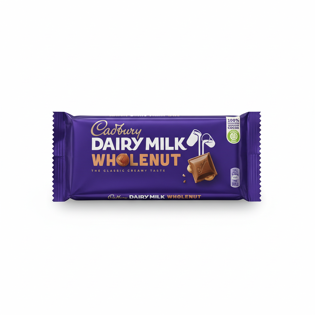 Cadbury Dairy Milk Whole Nut - 180 g