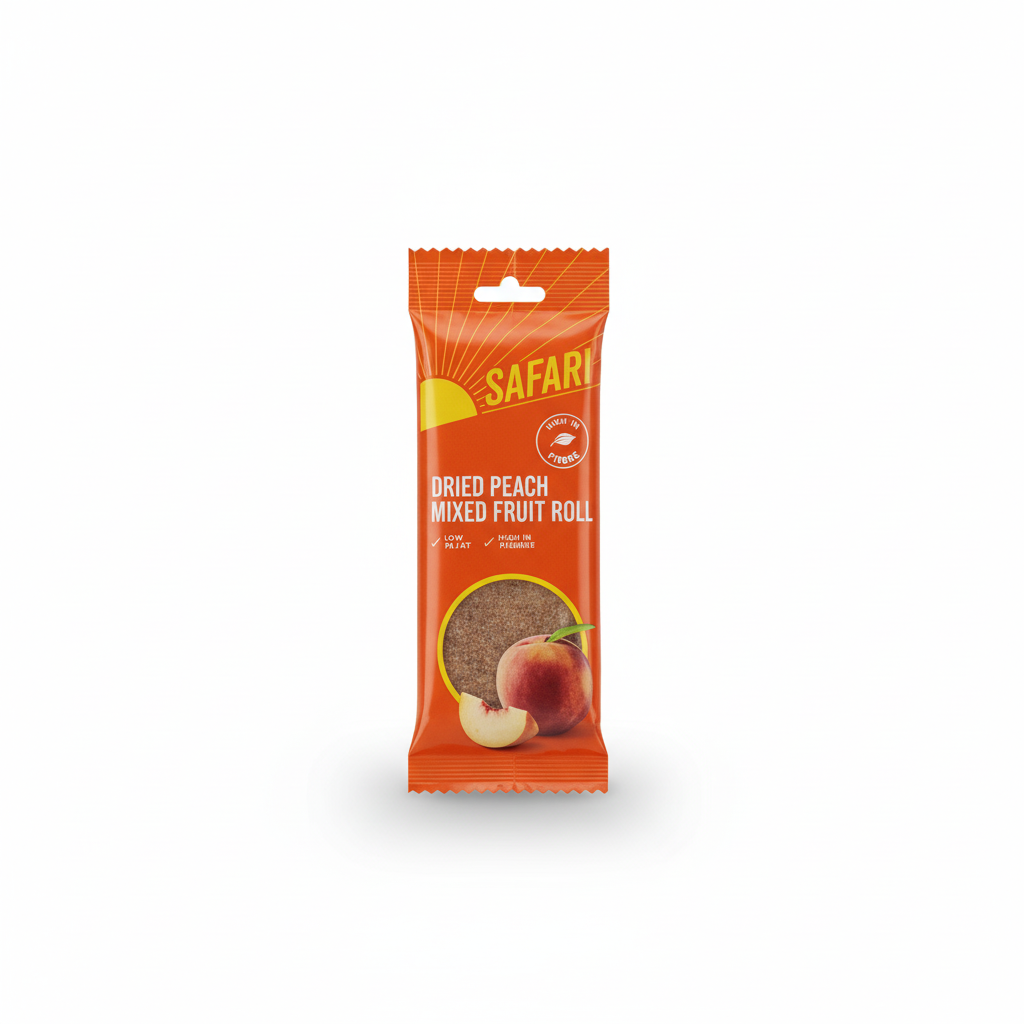 Safari Dried Peach Mixed Fruit Roll - 80 g