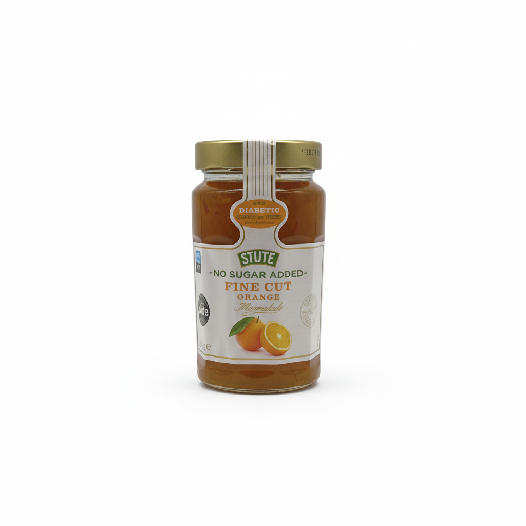 Stute No Sugar Added Jam - Fine Cut Orange Marmalade - 430 g